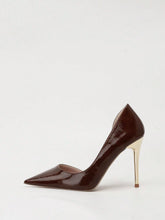 Fashionable Minimalist Thin Stiletto Ultra High Heel Pointed Toe Sexy Side Hollow Women